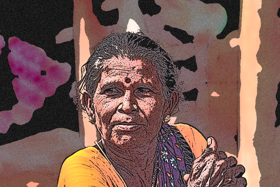 ರಂಗೋಲಿ ಕಲಿಸಿ ಬಲಿಪಾಡ್ಯಮಿಗೆ ಹೊರಟ ಅಜ್ಜಿ